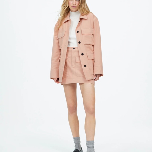 New MADEWELL Size XL Flap-Pocket Field Jacket in Pale Blush $298 NT117 - Picture 5 of 8